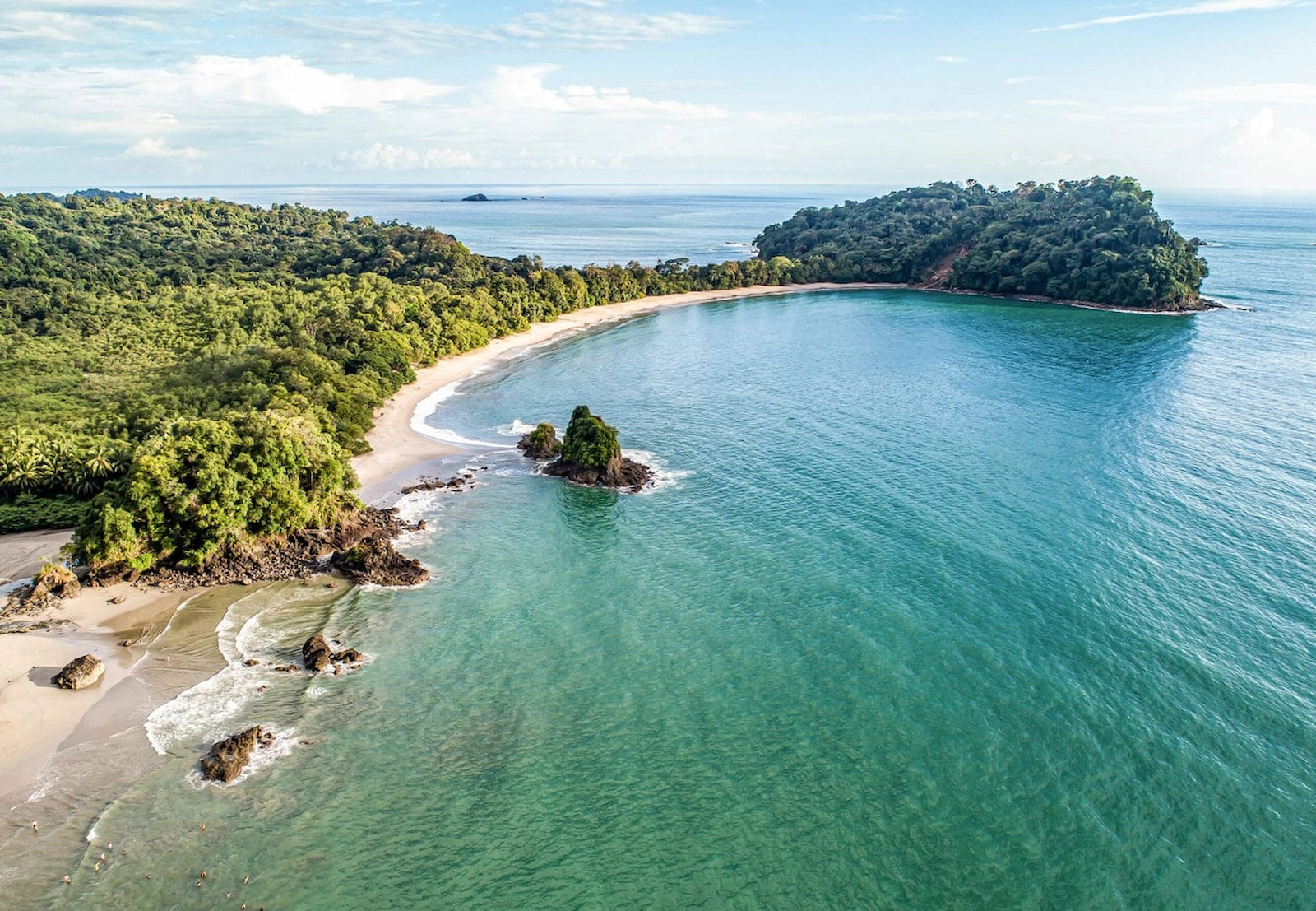 Beach view in Manuel Antonio National Park, Costa Rica